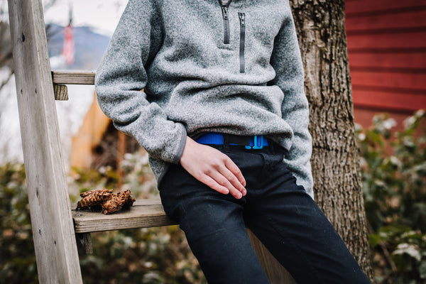 KIDS BLUE BELT + SILVER BUCKLE