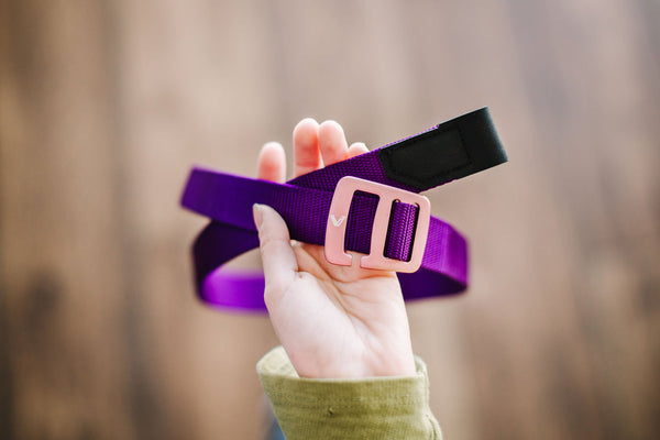 KIDS PURPLE BELT + SILVER BUCKLE