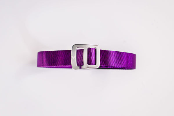 KIDS PURPLE BELT + ROSE BUCKLE