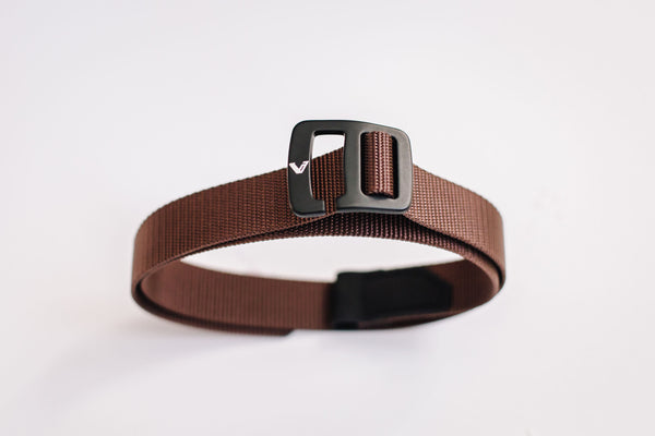 KIDS BROWN BELT + PINK BUCKLE