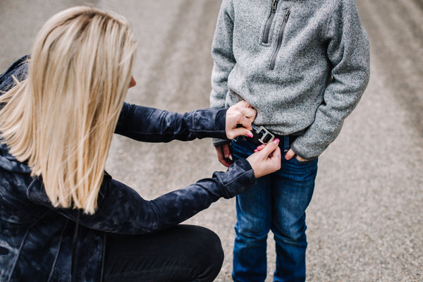 KIDS BLACK BELT + PINK BUCKLE
