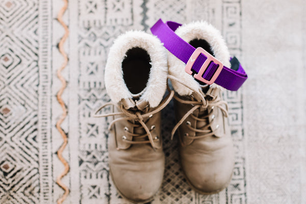 KIDS PURPLE BELT + SILVER BUCKLE