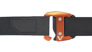 Black Belt + Orange Alloy Buckle