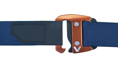 Blue Belt + Orange Alloy Buckle