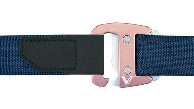 Blue Belt + Rose Buckle