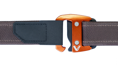 Brown Belt + Orange Alloy Buckle