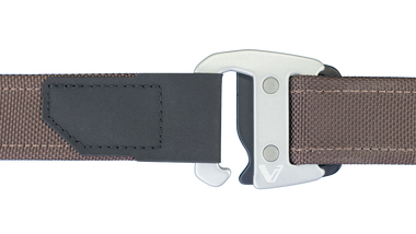 Brown Belt + Silver Black Buckle