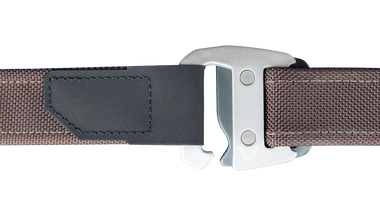 Brown Belt + Silver Slate Buckle