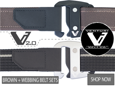 Webbing Belt and Brown Belt