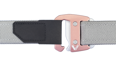 Gray Belt + Rose Buckle