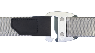 Gray Belt + Silver Slate Buckle