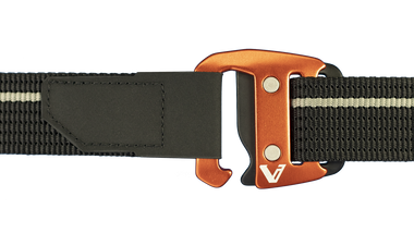 Webbing Belt + Orange Alloy Buckle