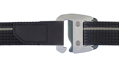 Webbing Belt + Silver Slate Buckle