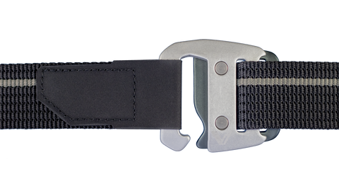 Webbing Belt + Silver Slate Buckle